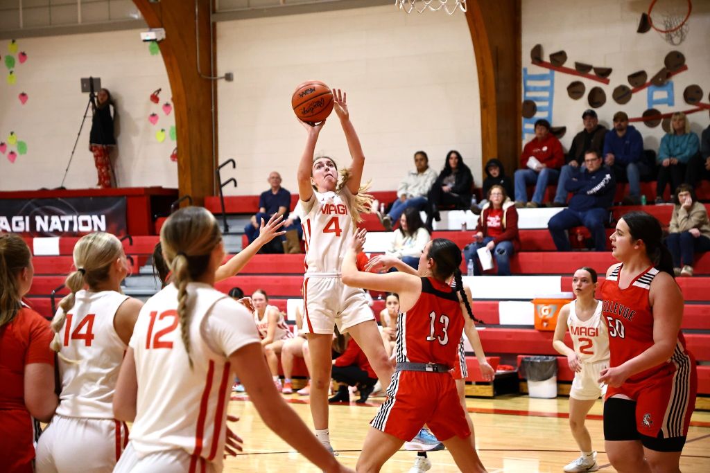 Colon girls beat Bellevue 45-29